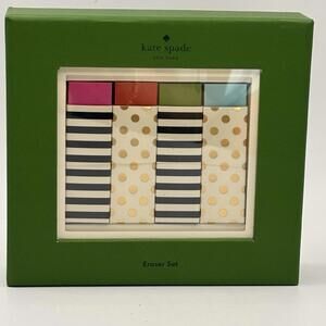 KATE SPADE New York Candy Stripe Polka  Dot Eraser Desk Office Accessories NIB